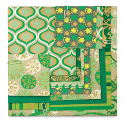 Shizen Mini Decorative Paper Value Pack - Green
