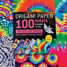 Tuttle Origami Pack Tie Dye Patterns, Assorted Papers