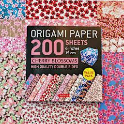 Tuttle Origami Pack Cherry Blossoms, Assorted Papers