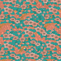 Tuttle Origami Pack Japanese Washi Paper, Peach Flowers