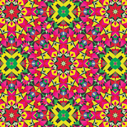 Tuttle Origami Pack Kaleidoscope Patterns, Red/Yellow