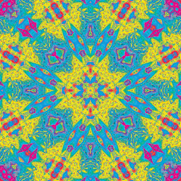 Tuttle Origami Pack Kaleidoscope Patterns, Blue/Yellow