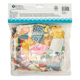 Black Ink Paper Shapes and Scraps (back of packaging)