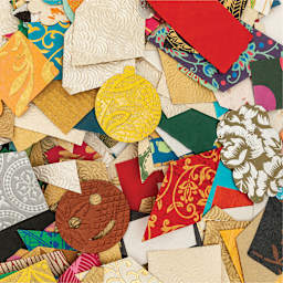 Black Ink Paper Shapes and Scraps (assorted papers)