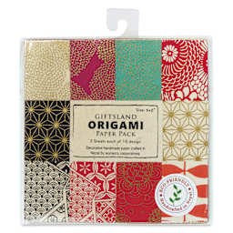 Lotka Origami Paper Packs - 6" x 6", Geo, Pkg of 20 Sheets, front of package