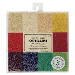 Lotka Origami Paper Packs - 6" x 6", Glitter, Pkg of 20 Sheets, front of package