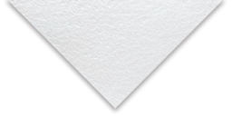 Canson Montval Watercolor Paper - Closeup of corner of Rough paper showing texture and color
