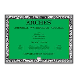 Arches Watercolor Block - 14" x 20", Cold Press, 20 Sheets