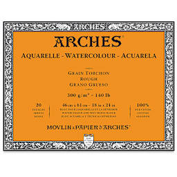Arches Watercolor Block - 18" x 24", Rough, 20 Sheets
