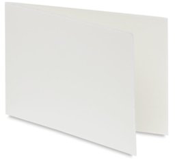 Fabriano Medioevalis Stationery - Landscape Folded Card standing upright at slight angle