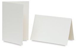 Fabriano Medioevalis Stationery - 2 Portrait Folded Cards standing upright at slight angle