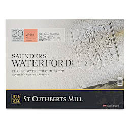Saunders Waterford Watercolor Block - 12" x 16", Hot Press, 140 lb, 20 Sheets (front cover)