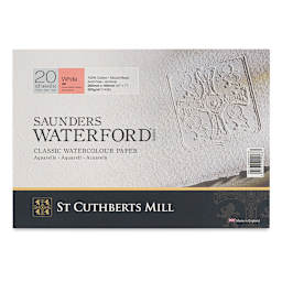 Saunders Waterford Watercolor Block - 7" x 10", Hot Press, 140 lb, 20 Sheets (front cover)