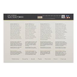 Saunders Waterford Watercolor Block - 7" x 10", Cold Press, 140 lb, 20 Sheets (back cover)