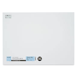 Saunders Waterford Watercolor Paper - Pkg of 5 Sheets, 22" x 30", White, 140 lb, Cold Press, front of packaging