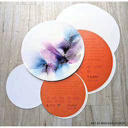 Legion Yupo Round Watercolor Paper - Abstract artwork by Marissa Recker