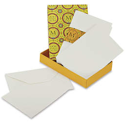 Fabriano Medioevalis Cards and Envelopes - 4-1/2" x 6-3/4", Single, Box of 20
