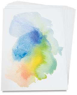 Watercolor Paper, Pkg of 10 Sheets Cold Press 22" x 30" 140lb  Paper with watercolor

