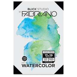 Blick Studio Watercolor Papers - Cold Press, 13" x 19", 20 Sheets