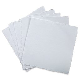 Shizen Professional Watercolor Paper - 12" x 12", Hot Press, Pkg of 5 Sheets