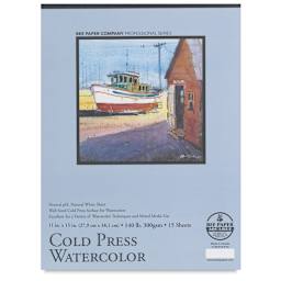 Bee Paper Aquabee Watercolor Pad - 11" x 15", 140 lb, 15 Sheets