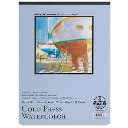 Bee Paper Aquabee Watercolor Paper Pad - Top view of Cover
