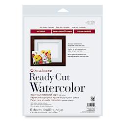 Strathmore Ready Cut Watercolor Sheets - 11" x 14", Hot Press, 6 Sheets