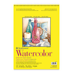Strathmore 300 Series Student Watercolor Pad - 11" x 15", Cold Press, Spiral Bound, 12 Sheets