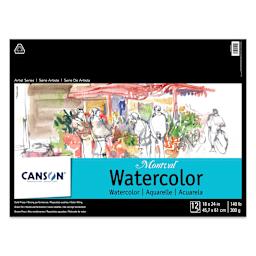 Canson Montval Watercolor Pad - 18" x 24", Tape Bound, front cover