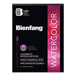 Bienfang Lightweight Watercolor Pad - 9" x 12", 15 Sheets