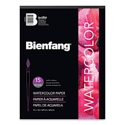 Bienfang Watercolor Pad - 9" x 12", 15 Sheets