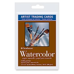 Strathmore Artist Trading Cards - 400 Series Watercolor, Cold Press, front of the packaging