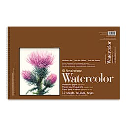 Strathmore 400 Series Watercolor Paper Pad - 12'' x 18'', Wire Bound, 12 Sheets