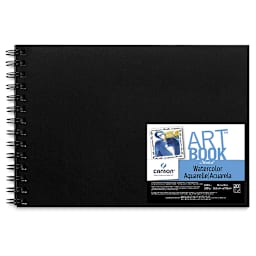 Canson Montval Field Watercolor ArtBooks - Front view of side wire-bound book with label