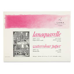 Lanaquarelle Watercolor Block - 9" x 12", Rough, 20 Sheets - front