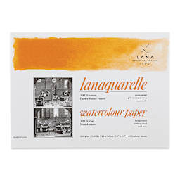 Lanaquarelle Watercolor Block - 10" x 14", Hot Press, 20 Sheets