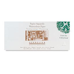 Sennelier Watercolor Block - 9 1/2" x 4 1/2", Cold Press, 20 Sheets