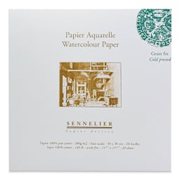 Sennelier Watercolor Block - 12" x 12", Cold Press, 20 Sheets