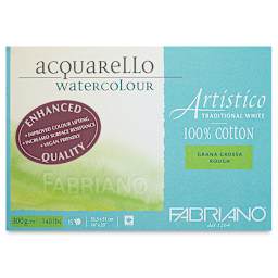 Fabriano Artistico Enhanced Watercolor Block - Traditional White, Rough Press, 14" x 20"