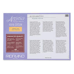 Fabriano Artistico Enhanced Watercolor Block - Extra White, Cold Press, 14" x  20" (back)