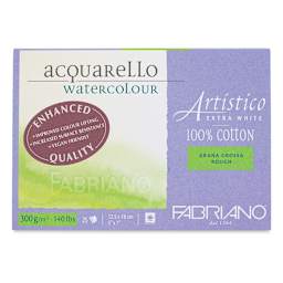 Fabriano Artistico Enhanced Watercolor Block - Extra White, Rough Press, 5" x 7"