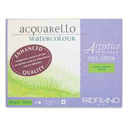 Fabriano Artistico Enhanced Watercolor Block - Extra White, Rough Press, 9" x 12"