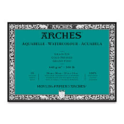 Arches Watercolor Block - 10" x 14", 300 lb, Cold Press, 10 Sheets