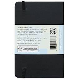 Moleskine Art Collection Watercolor Notebook - 5-1/2" x 3-1/2", Portrait, 60 Pages (back cover)