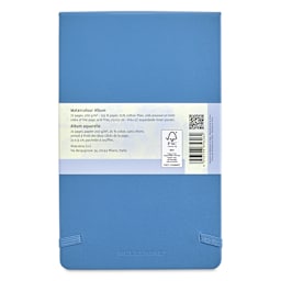 Moleskine Art Collection Watercolor Album - 5" x 8-1/4", Landscape, 72 Pages, Cornflower Blue (back cover)