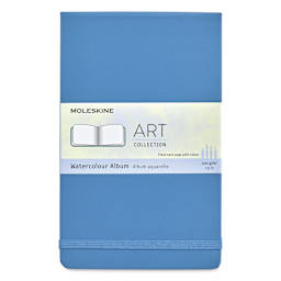 Moleskine Art Collection Watercolor Album - 5" x 8-1/4", Landscape, 72 Pages, Cornflower Blue (front cover)