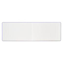 Moleskine Art Collection Watercolor Album - 5" x 8-1/4", Landscape, 72 Pages, Wisteria, open