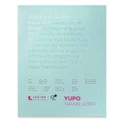 Legion Yupo Synthetic Paper Pad - 11" x 14", Translucent, 15 Sheets