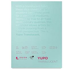 Legion Legion Synthetic Paper Pad - 9 x 12, Translucent, 15 Sheets