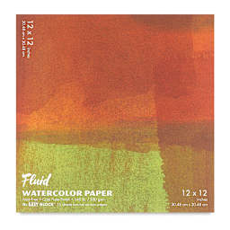 Fluid Easy-Block Watercolor Paper Block - 12" x 12", 15 Sheets